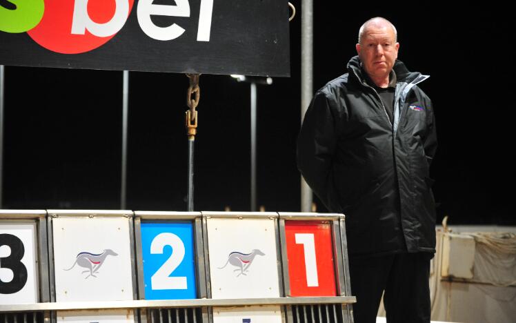 Bobby Salkeld, Head Groundsman at Newcastle Greyhound Stadium. 